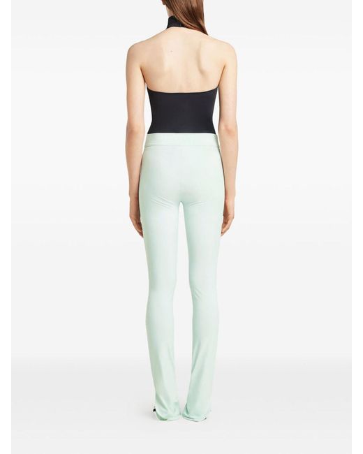 Courreges Black High-Neck Bodysuit With Buckle