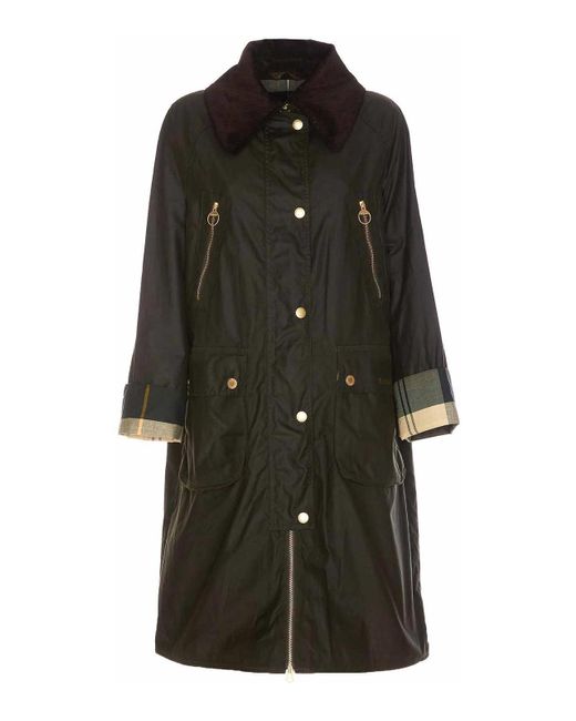Barbour Black Ebberston Waxed Coat