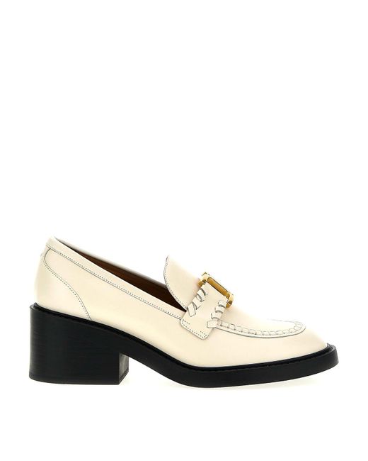Chloé Natural Marcie Loafers