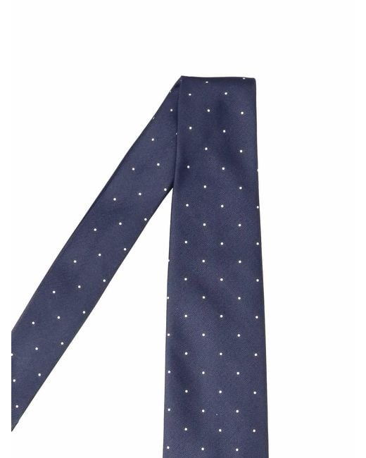 Tom Ford Blue Polka Dot Silk Tie for men