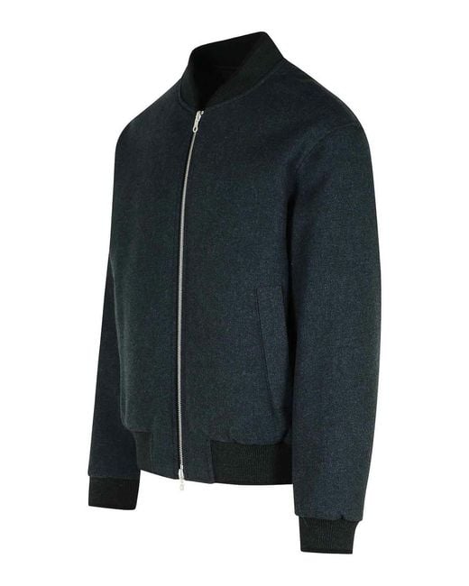 Dries Van Noten Blue Volker Reversible Cotton Blend Jacket for men