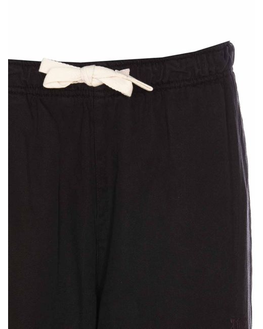 Palm Angels Black Monogram Track Pants for men