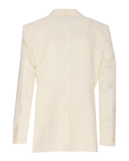 Tom Ford Natural Organza Lurex Jacket for men