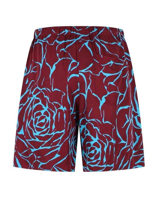 Dries Van Noten Red Piperi' Bermuda Shorts for men