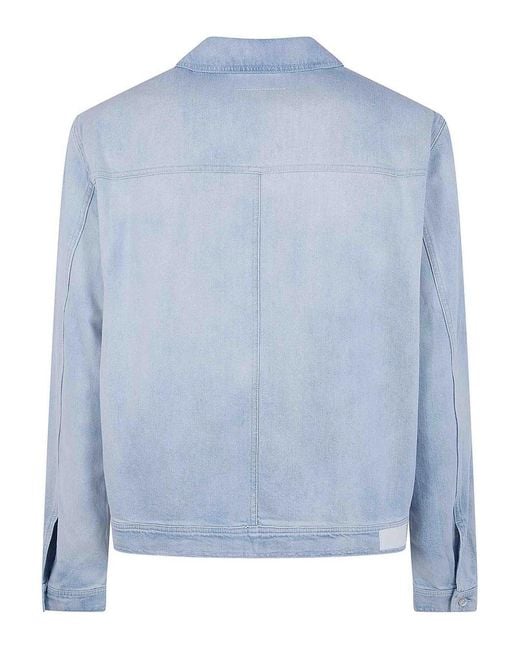 MM6 by Maison Margiela Blue Sportsjacket for men