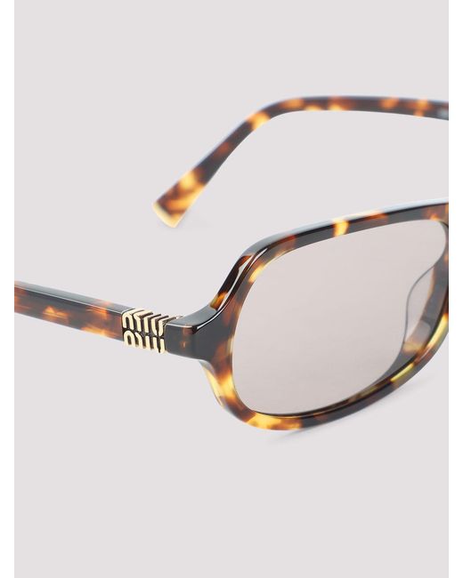 Miu Miu Metallic Acetate Sunglasses