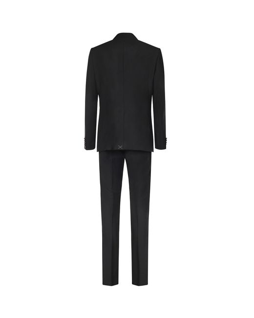Dolce & Gabbana Black Three-Piece Tuxedo Suit for men