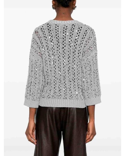 Peserico Gray Sweater