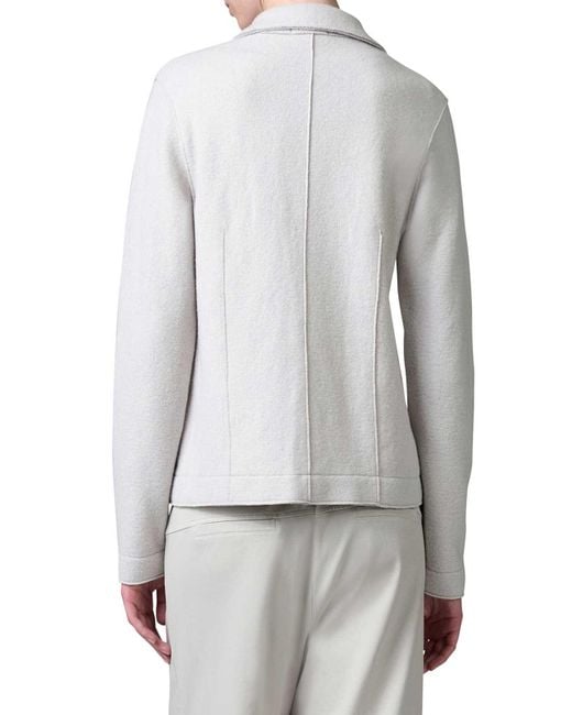 Transit White Shaped Wool Jacket