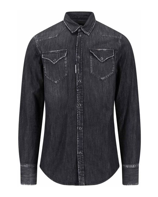DSquared² Blue Denim Shirt for men