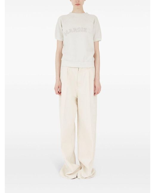 Maison Margiela White Cotton Sweatshirt