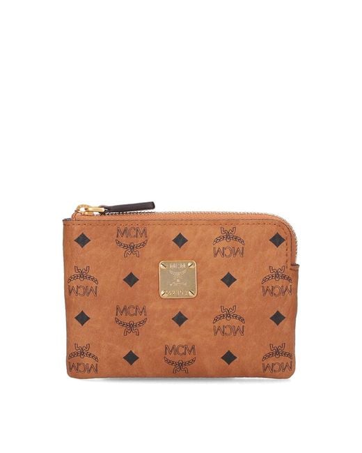 MCM Brown Portamonete Zip