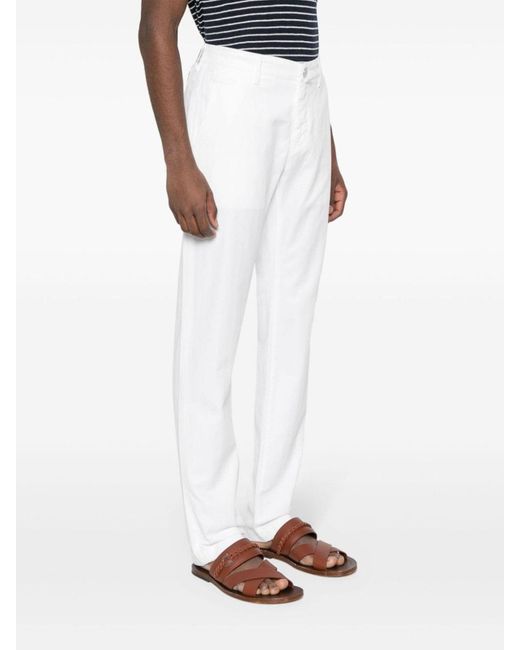 Jacob Cohen White Bobby Slim Fit Chino Trousers for men