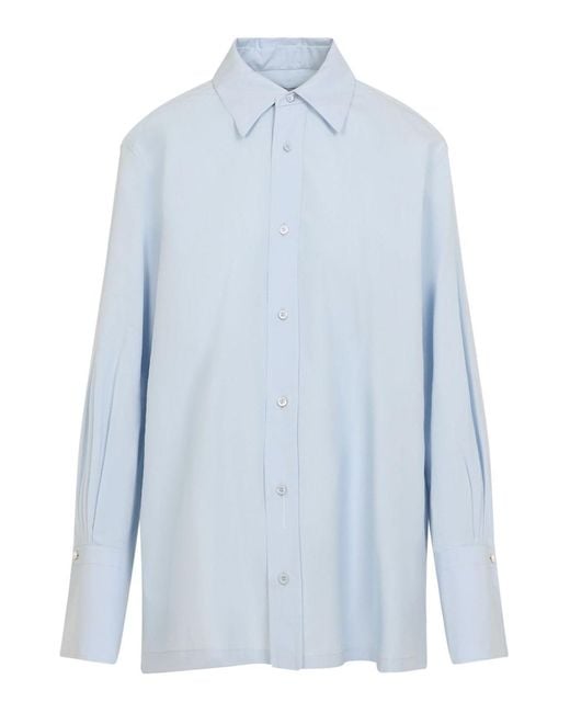Carven Blue Cotton Shirt