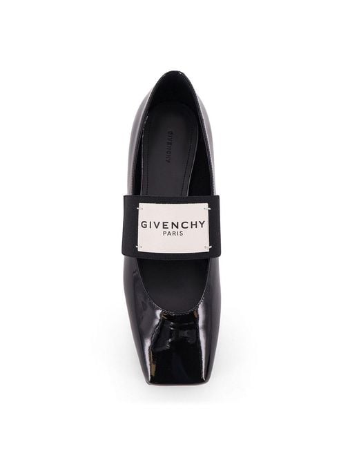 Givenchy Black Patent Leather Ballet Flats