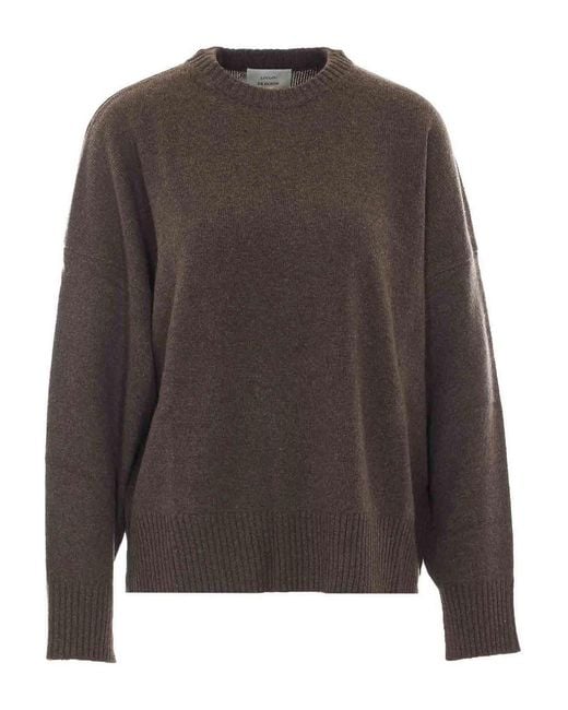 Loulou de Saison Brown Anton Crewneck Sweater