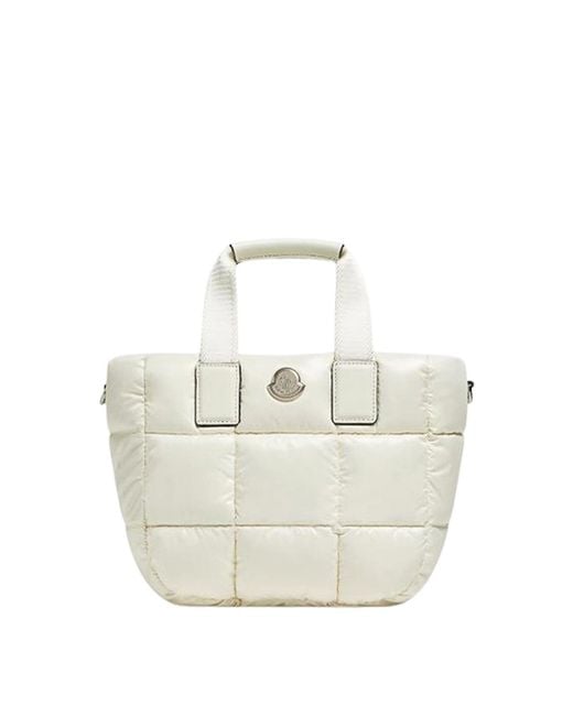 Moncler White Caradoc Mini Tote Bag
