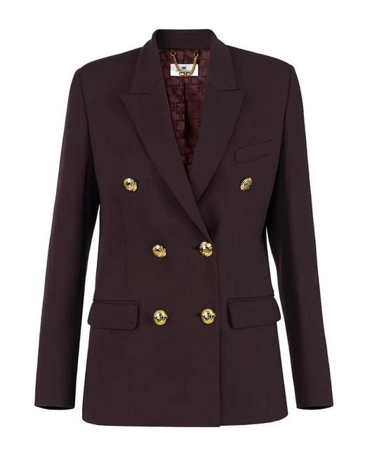 Elisabetta Franchi Brown Jacket