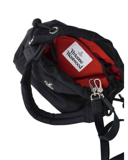 Vivienne Westwood Black Small Orb Bucket Bag