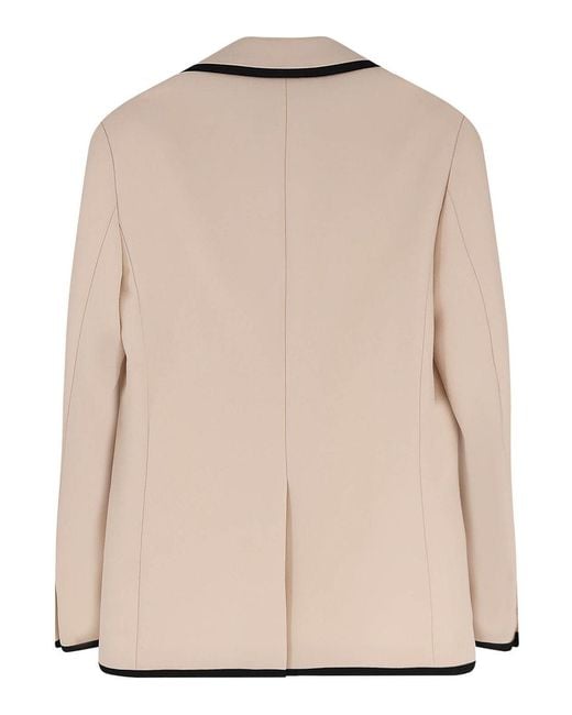 Valentino Garavani Natural Single-Breasted Virgin Wool Blazer for men