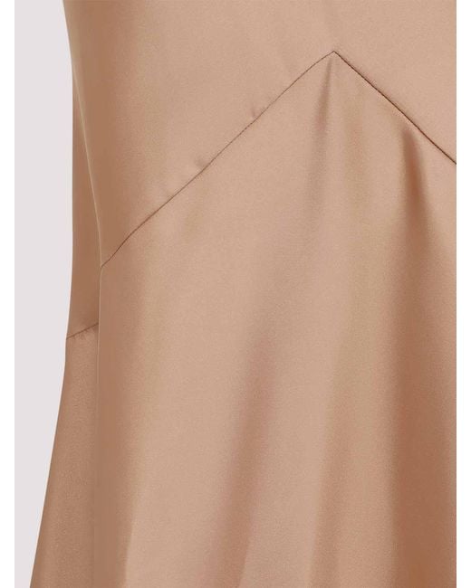 Elisabetta Franchi White Satin Gown Dress
