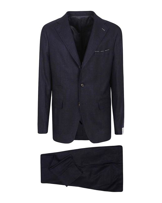 Eleventy Blue Single Breasted Suit for men