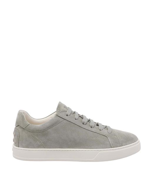 Tod's Gray Suede Sneakers for men