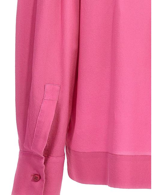 Nude Pink Silk Bloshirt