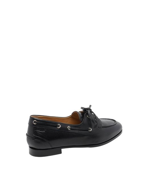 Bally Black Plume Loafers
