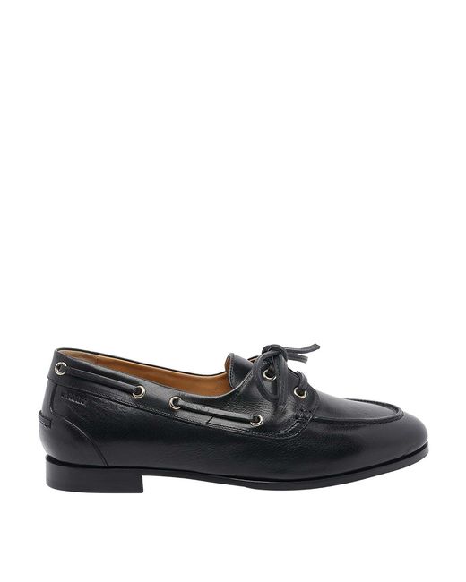 Bally Black Plume Loafers