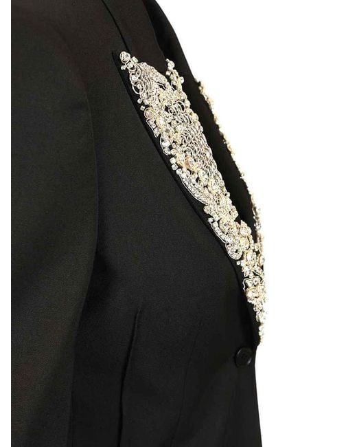 McQueen Black Single-Breasted Jacket