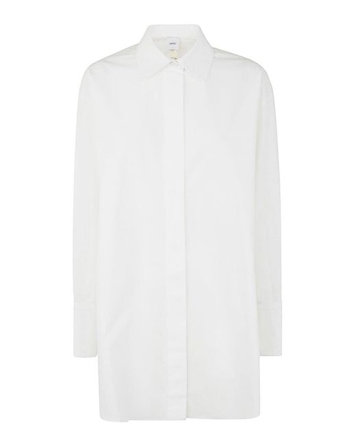 Patou White Iconic Mini Shirt Dress
