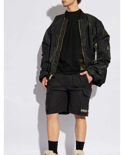DSquared² Black Short Pants for men
