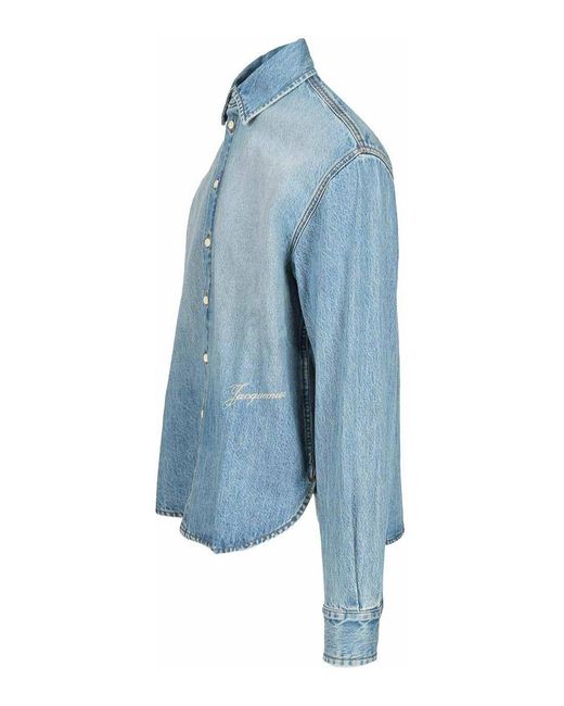 Jacquemus Blue De-Nimes Simon Denim Shirt for men