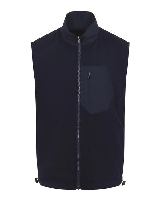 Sease Blue Reversible Vest for men