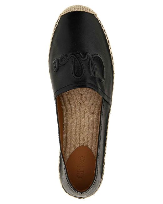 Chloé Black Isla Espadrilles