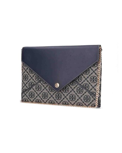 Tory Burch Gray Pouch With Chain