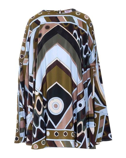 Emilio Pucci Black Emilio Short Kaftan