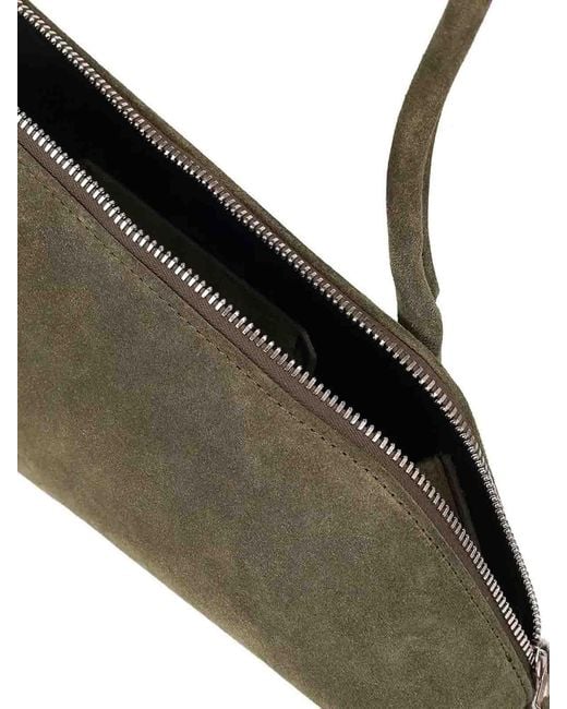 The Attico Green Sunrise Shoulder Bag