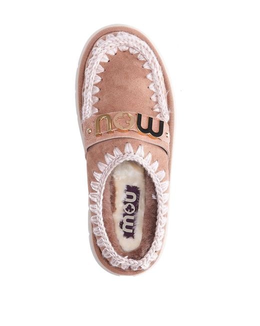 Mou Pink Logoed Clogs