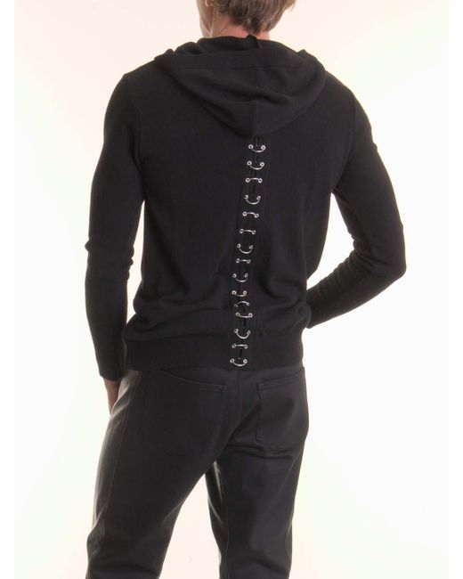 Les Hommes Black Sweater for men