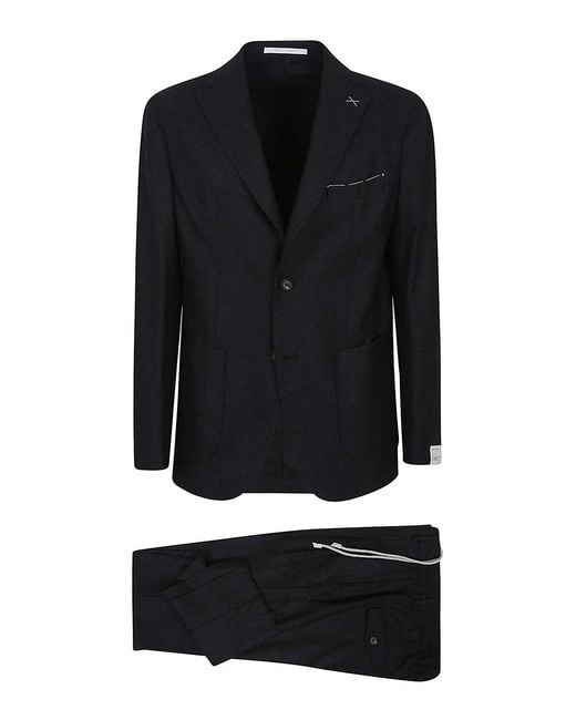 Eleventy Black Single Breasted Blazer for men