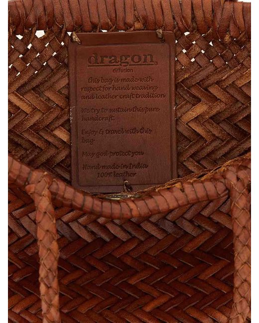 Dragon Diffusion Brown Flat Gora' Mini Handbag