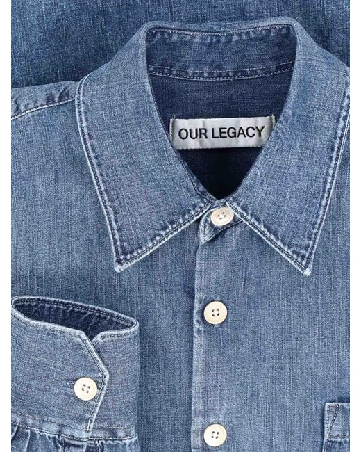 Our Legacy Blue Whatever Denim Shirt for men