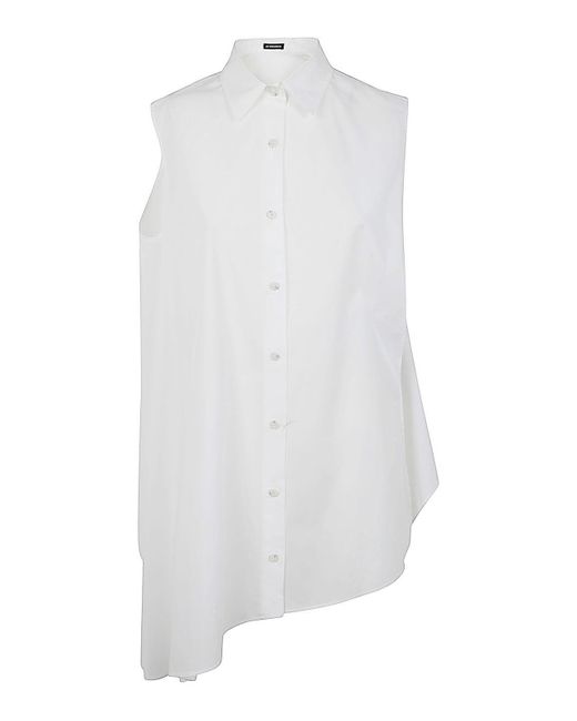 Ann Demeulemeester White Iona Asymmetrical Oversized Shirt