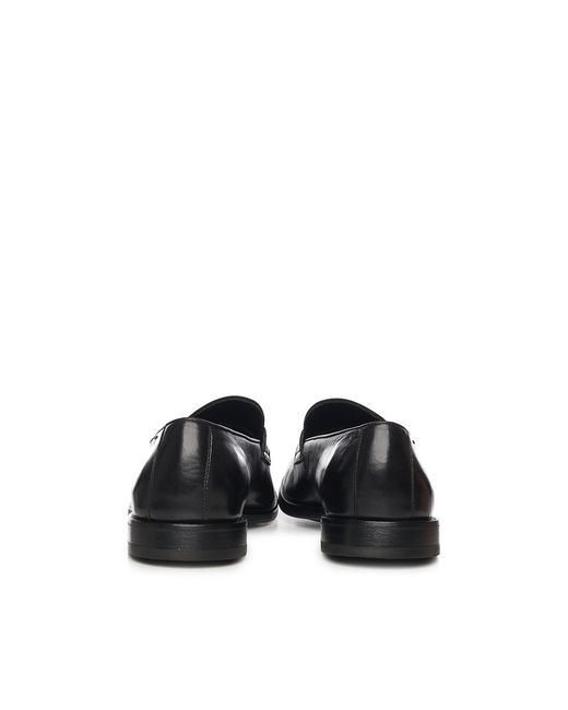 Alexander Hotto Black Leather Loafer for men