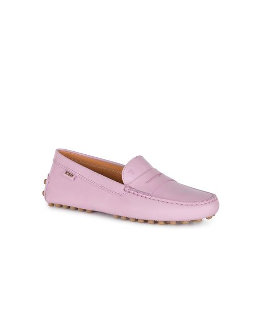 Tod's Pink Tods Loafer Made Of Leaher