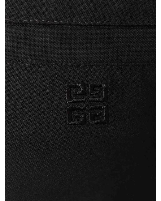 Givenchy Blue Virgin Wool Bermuda Shorts for men