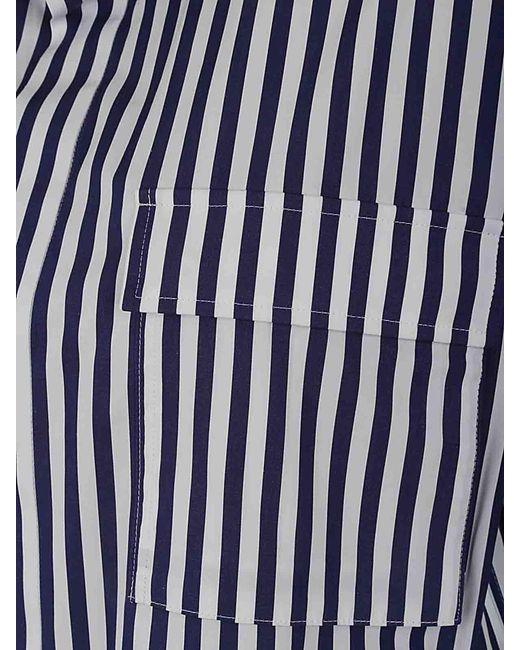 Sacai Blue Thomas Mason Cotton Poplin Shirt