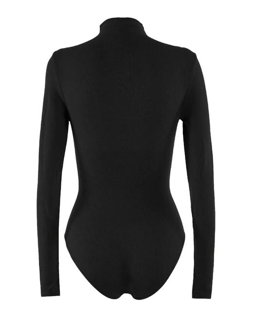 Wolford Black Body Collo Alto